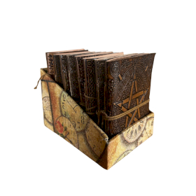 8x Kicsi bőrkötésú napló - vegyes