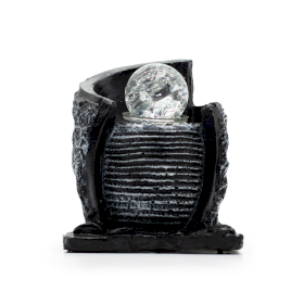 Szoba Szökőkút -15x13x20cm - Víztartály és kristálygolyó