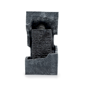 Nagy Szoba Szökőkút - 24x22x48cm - Színváltós kristály golyó tömbbel