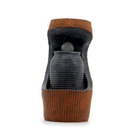 Nagy Szoba Szökőkút - 24x22x48cm - Színváltós kristály golyó korsóval