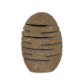 Folyókő gyertyatartó - álló kő  (10x13x22cm)