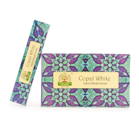 12x Namaste Mandala Masala Füstölő - Fehér kopál