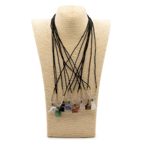 8x Zsinóros nyaklánc ásvány medállal - Állatok (vegyes)