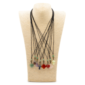 8x Zsinóros nyaklánc ásvány medállal - Növények (vegyes)