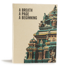 Nagy Lokta Papír Napló - Inspiráció (21x15cm) - 45 oldal - A Breath - könyvjelzővel