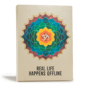 Nagy Lokta Papír Napló - Inspiráció (21x15cm) - 45 oldal - Real Life - könyvjelzővel