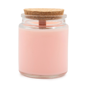 6x Szójagyertya fa kanóccal címke nélkül - Jázmin