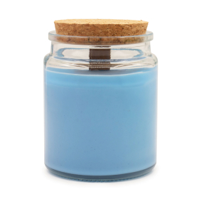 6x Szójagyertya fa kanóccal címke nélkül - Zsálya és menta