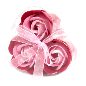 6x 3 Darab Szappanvirág Együttes - Rózsaszín Rózsák