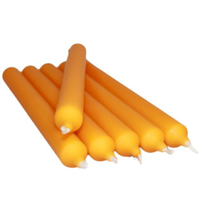 100x Narancsszínű Asztali Gyertya