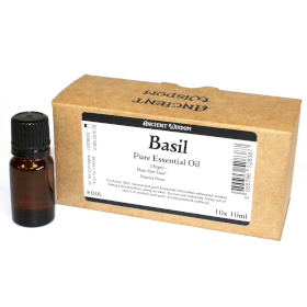 10x 10ml Bazsalikom Illóolaj-ETIKETT NÉKÜL