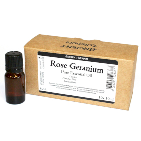 10x 10ml Rose Geranium Illóolaj-ETIKETT NÉLKÜL