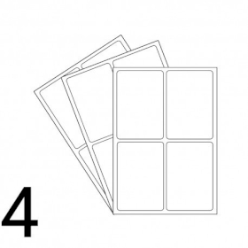 20x Öntapadós Matricák 4 x 99.1 X 139 mm