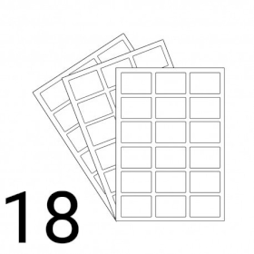 20x Öntapadós Matricák 18 x 63.5 X 46.6 mm