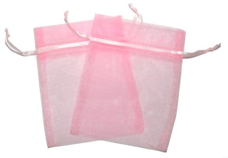 30x Organza Tasakok- Rózsaszín